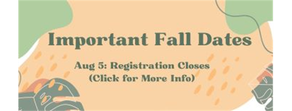 Important 2024 Fall Dates